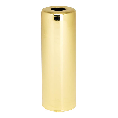 Satco 80-1186, Steel Candle Cups with Brass Plated, 7/16'' Hole, 3'' Height, 1'' Diameter, 10 Packs