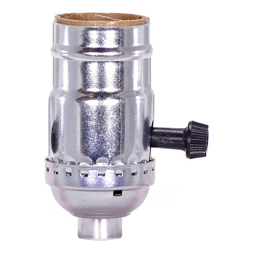 Satco 80-1198, Candelabra Base Phenolic Socket with Spring Clip, 75W, 125V, Less Set Screw, Ivory Finish, 10 Packs