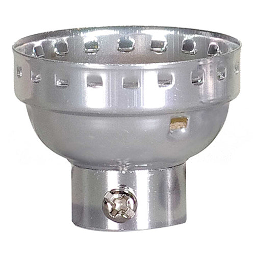 Satco 80-1211, Aluminum Cap with Paper Liner, 1/4IPS Cap, Less Set Screw, Brite Gilt Finish, 10 Packs