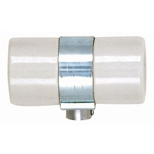 Satco 80-1226, Twin Porcelain Socket with Flange Bushing Cap, 1/8 IPS Bushing, 660W, 250V, CSSNP Screw Shell, Glazed White Finish