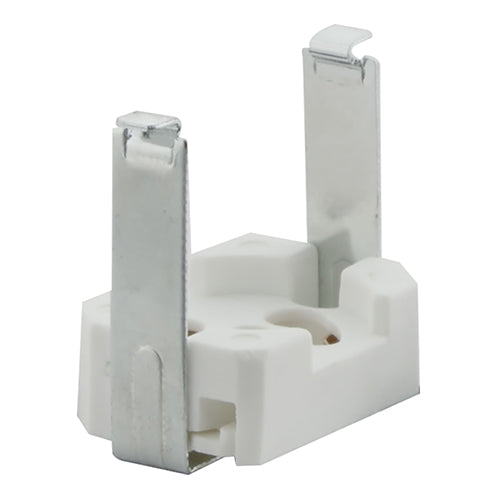 Satco 80-1250, Fluorescent Starter Holder, Snap-In Mounting Spring, 1-1/4" Length, 7/8" Width, 3/8" Diameter, 660 Watt, 250 Volt, 10 Packs
