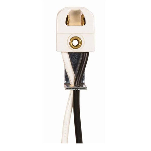 Satco 80-1251, T5 Lampholder, 660W, 600V, Tall Right Angle Bracket, 10 Packs