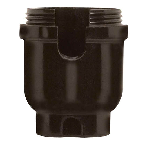 Satco 80-1267, Turn Knob & Pull Chain Sockets W/Metal Bushing, 1/4 IPS Cap, Less Set Screw, 10 Packs