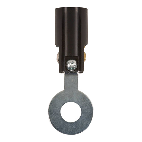 Satco 80-1274, Candelabra Base Phenolic Socket with Spring Clip, 75W, With Set Screw, 10 Packs