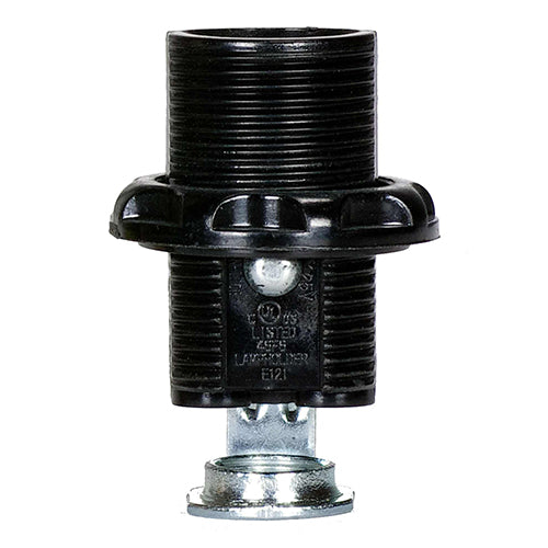 Satco 80-1294, Socket Full Thread with Push In Terminal, 75W, 125V, Less Set Screw, 10 Packs