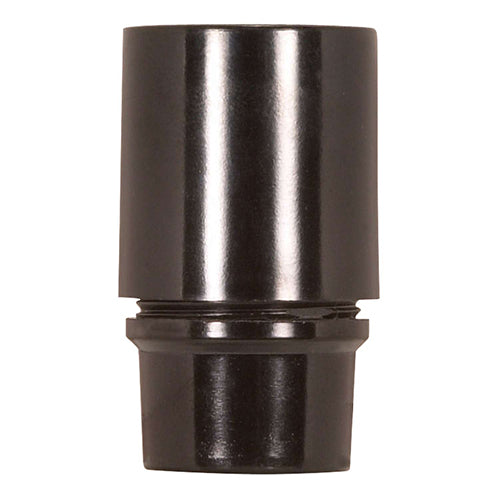 Satco 80-1311, Candelabra European Style Socket with 3 Piece Smooth, 1/8 IPS Hickey, 75W, 125V, Less Set Screw, Black Finish, 10 Packs