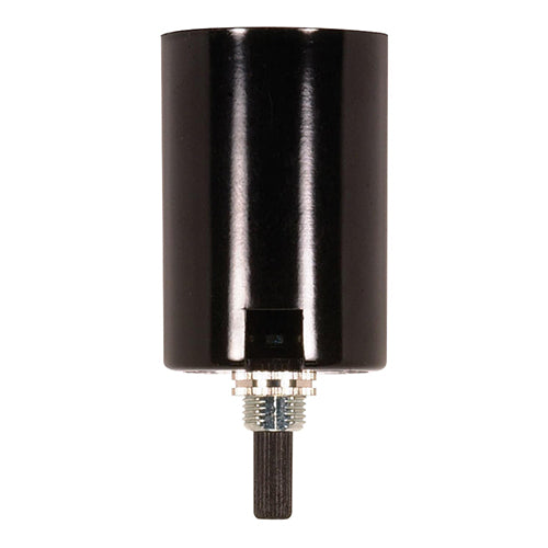 Satco 80-1326, Phenolic Bottom Turn Knob With Removable Husk, 1/8 IPS Cap, 660W, 250V, Less Set Screw