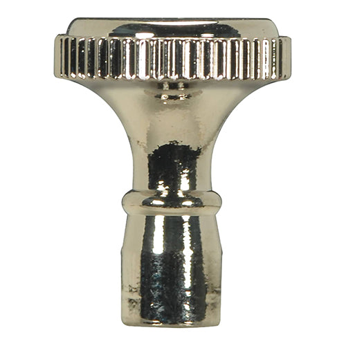 Satco 80-1352, Solid Brass Knob, 4/36 Mandrel, Polished Nickel Finish, 10 Packs