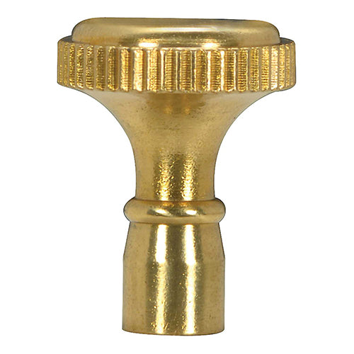 Satco 80-1353, Solid Brass Knob, 4/36 Mandrel, Polished Brass Finish, 10 Packs