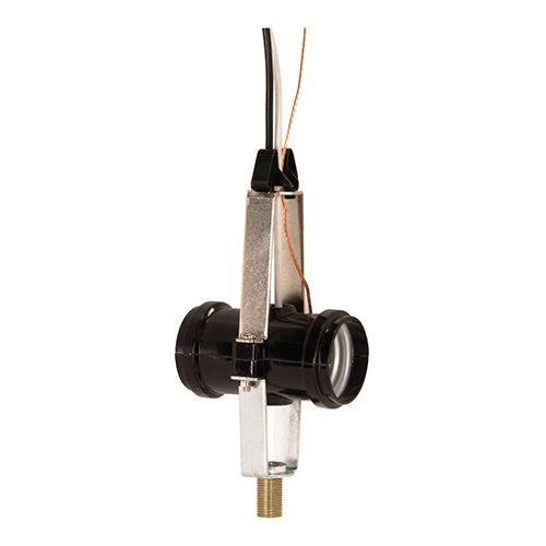 Satco 80-1379, Phenolic Twin Cluster, Snap-On Top, 1-3/4" 1/8 IP Threaded Bottom Bracket With 5/8" Nipple, 660W, 250V, Less Set Screw, Black Finish
