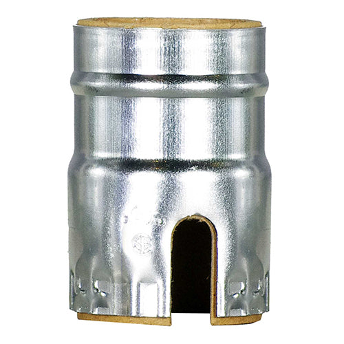 Satco 80-1439, Aluminum Shell With Paper Liner, Push Thru, Nickel Finish, 10 Packs