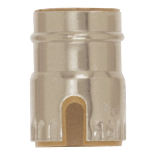 Satco 80-1440, Aluminum Shell With Paper Liner, Pull Chain/Turn Knob, Nickel Finish, 10 Packs