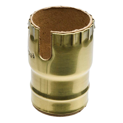 Satco 80-1442, Solid Brass Shell for Pull Chain and Turn Knob Sockets with Paper Liner, Polished Brass Finish, 10 Packs