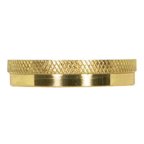 Satco 80-1450, Stamped Solid Brass Uno Ring, 1-1/4" Inner Diameter, 1-1/2" Outer Diameter, Polished Brass Finish