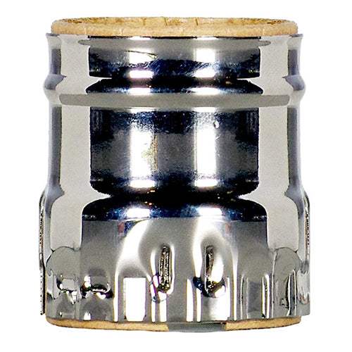 Satco 80-1472, 3 Piece Solid Brass Shell With Paper Liner, Short Keyless Terminal, Polished Nickel Finish, 10 Packs