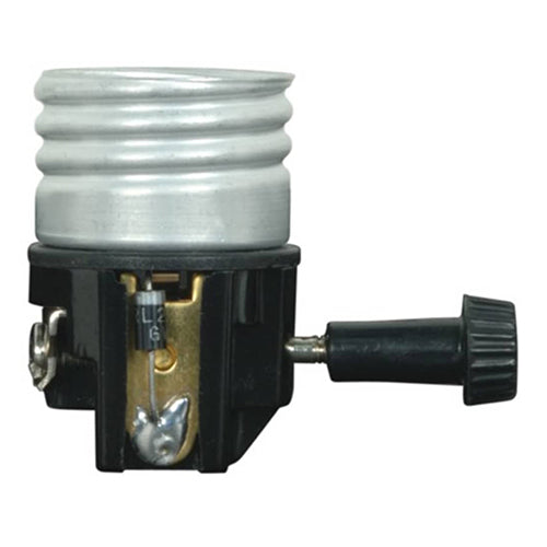 Satco 80-1476, Interior Mechanism With Screw Terminals, Hi-Low Turn Knob, 250W, 250V, With Set Screw