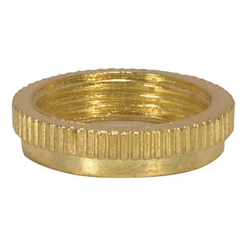 Satco 80-1485, Ring For Threaded And Candelabra Sockets, With Set Screw, Brass Finish, 10 Packs