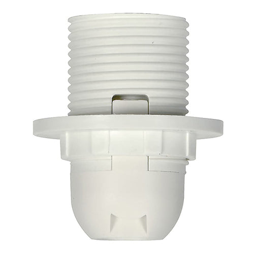 Satco 80-1650, Candelabra European Style Socket with Full Uno Thread And Ring, 75W, With Set Screw, 10 Packs