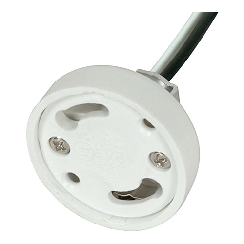 Satco 80-1714, CFL Self Ballast Socket Cap, GU24 Base, also for 4-Pin Ballast & Socket Combinations