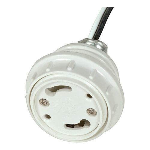 Satco 80-1716, CFL Self Ballast Socket Cap, GU24 Base, also for 4-Pin Ballast & Socket Combinations