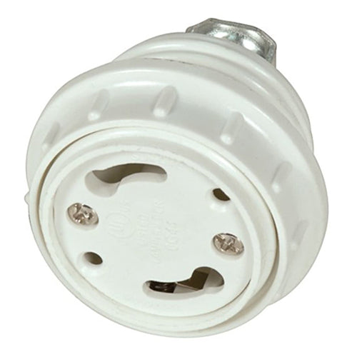 Satco 80-1717, CFL Self Ballast Socket Cap, GU24 Base, also for 4-Pin Ballast & Socket Combinations