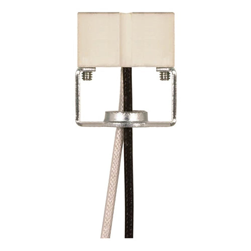 Satco 80-1796, GU10 Porcelain Halogen Socket, 1/8 IP Hickey, 1000W, 250V, Porcelain Finish, 10 Packs