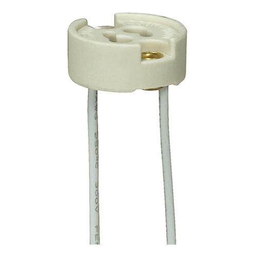 Satco 80-1816, GU7 Porcelain Halogen Socket, 3/8" Height, 7/8" Diameter, 1000W, 250V