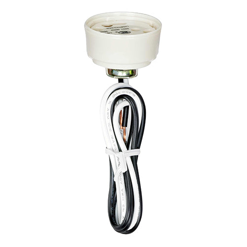 Satco 80-1858, 4-Pin Ballast And Socket Combination For GU24, 1-1/8" Height, U-Channel 1/8 IP Hickey