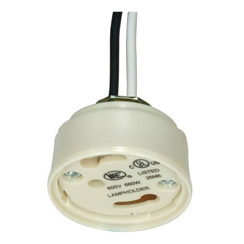 Satco 80-1859, 4-Pin Ballast And Socket Combination For GU24, 3/4" Height, 1/8 IP Bushing