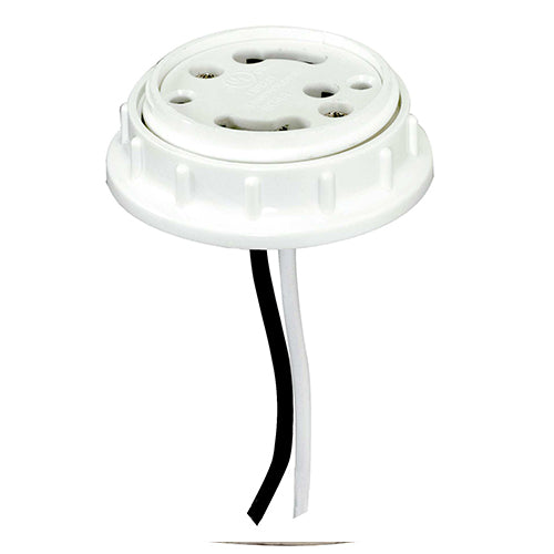 Satco 80-1890, GU24 Threaded Cap with Ring, 1/8 IP with leads