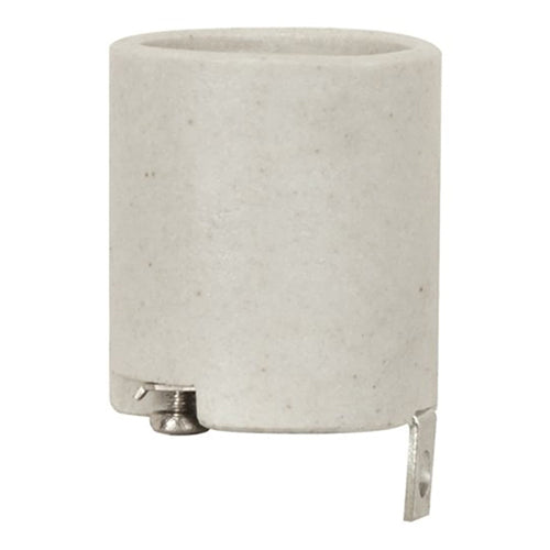 Satco 80-1925, Porcelain Socket With L Bracket, 660W, 250V, CSSNP Screw Shell, 10 Packs
