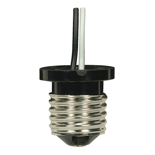 Satco 80-1970, Medium Based Phenolic E26 Flanged Adapter, 660W, 600V, Brown Finish