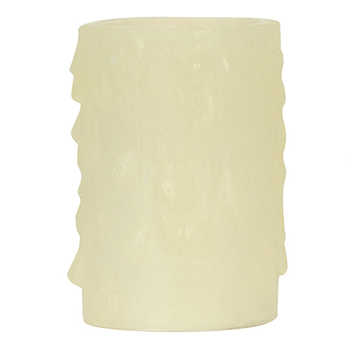 Satco 80-1971, Candle Cover with Ivory Drip Bee'S Wax, Candelabra Base, 1-5/8" Height, 7/8" Inside Diameter, 1-5/32" Outside Diameter