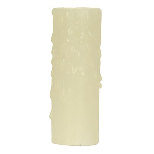 Satco 80-1972, Candle Cover with Ivory Drip Bee'S Wax, Candelabra Base, 3" Height, 7/8" Inside Diameter, 1-5/32" Outside Diameter