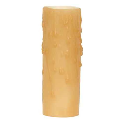 Satco 80-1975, Candle Cover with Amber Drip Bee'S Wax, Candelabra Base, 3" Height, 7/8" Inside Diameter, 1-5/32" Outside Diameter