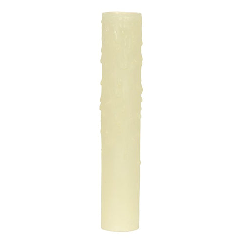 Satco 80-1987, Candle Cover with Ivory Drip Bee'S Wax, Candelabra Base, 6" Height, 7/8" Inside Diameter, 1-5/32" Outside Diameter