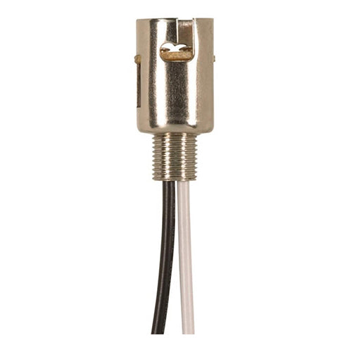 Satco 80-1997, Bayonet Base Double Contact Socket, 1/8 IP Nipple, 500W