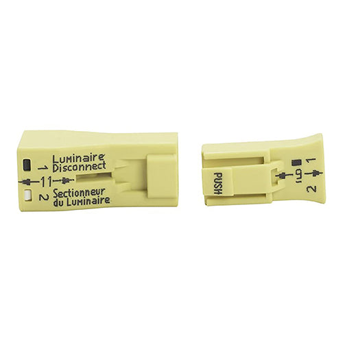 Satco 80-2010, Yellow (small) 2 Piece Snap Together Connector for Solid or Tinned Tip Wire, 10 Packs