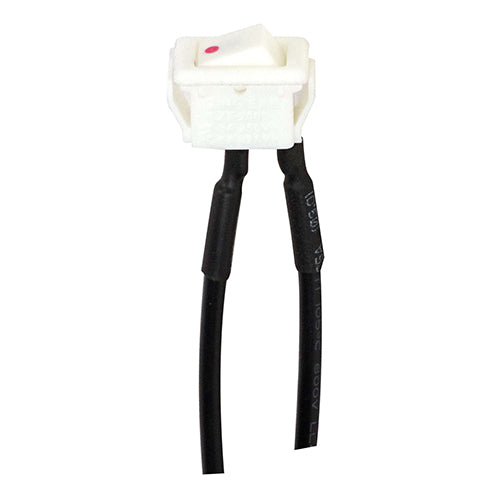 Satco 80-2037, On-Off Phenolic Rocker Switch W/Dot, Snap Bushing, White Finish, 10 Packs