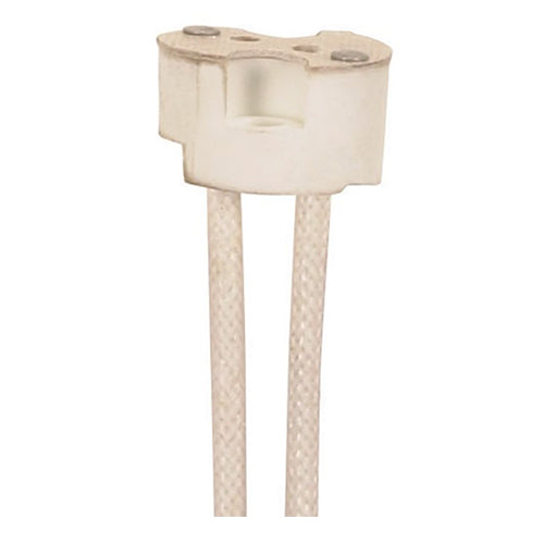 Satco 80-2049, 12'' Round Halogen Socket, G4-GX5.3-GY6.35 Base, 3/8" Height, 11/16" Diameter, 750W, 250V