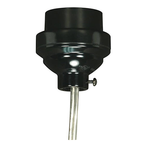 Satco 80-2064, Smooth Phenolic 3 Piece Keyless Socket with Leads, 1/8 IPS Cap, 660W, 250V