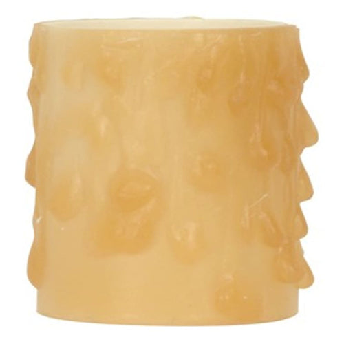 Satco 80-2085, Candle Cover with Amber Drip Bee'S Wax, Edison Base, 1-5/8" Height, 1-1/4" Inside Diameter, 1-9/16" Outside Diameter