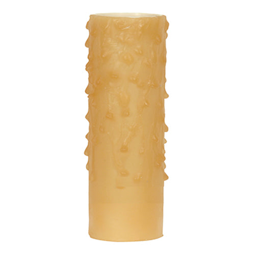 Satco 80-2087, Candle Cover with Amber Drip Bee'S Wax, Edison Base, 4" Height, 1-1/4" Inside Diameter, 1-9/16" Outside Diameter