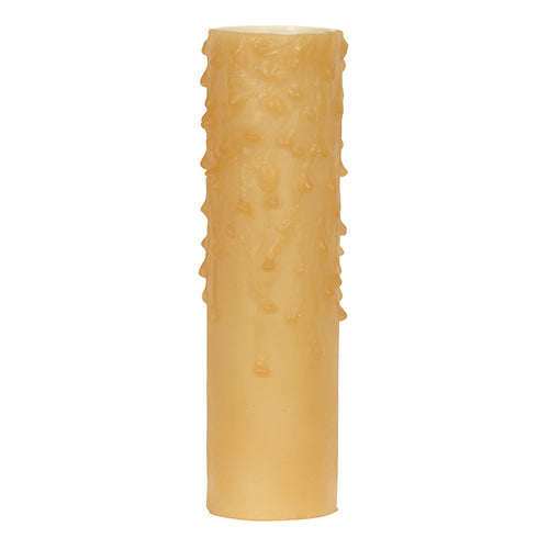 Satco 80-2088, Candle Cover with Amber Drip Bee'S Wax, Edison Base, 6" Height, 1-1/4" Inside Diameter, 1-9/16" Outside Diameter