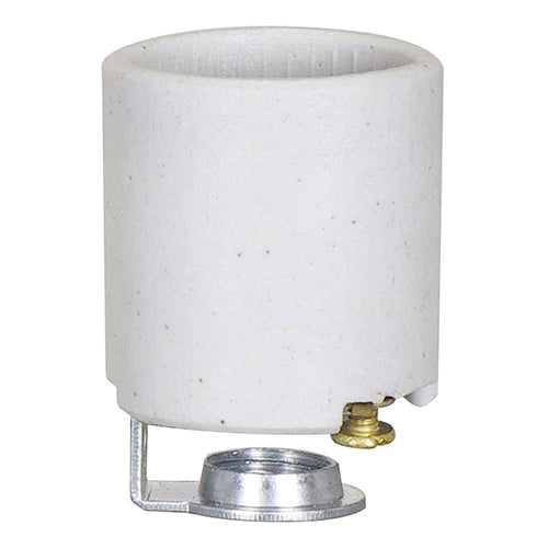 Satco 80-2089, Porcelain Socket With 1/4 IPS Hickey, Aluminum Screw Shell, 660W, 250V, 10 Packs