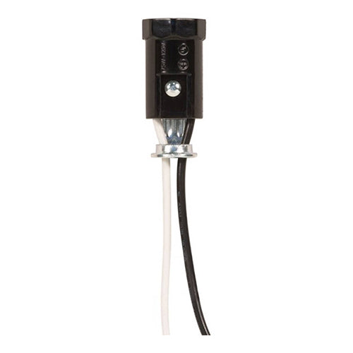 Satco 80-2097, Phenolic Candelabra Socket with Leads, 75W, 10 Packs