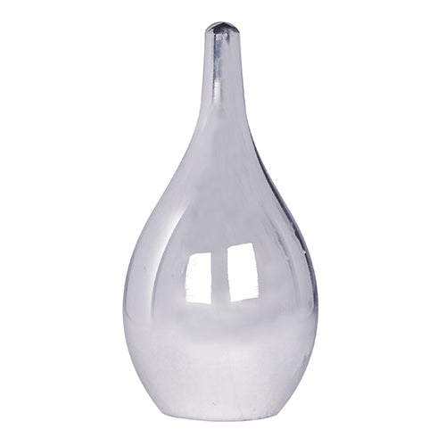 Satco 80-2103, Polished Tear Drop Finial, 1-1/2'' Height, 1/8 IP, Nickel Finish