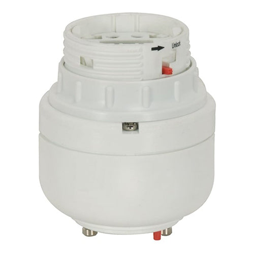 Satco 80-2104, Phenolic Electronic Self-Ballasted CFL Lampholder, G24q-4 And GX24q-4 Base, 42W, 120V, 0.34A