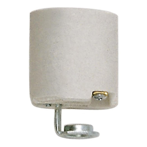 Satco 80-2120, Porcelain Socket With Hickey, 1/8 IPS Cap, CSSNP Screw Shell, 660W, 250V, 10 Packs