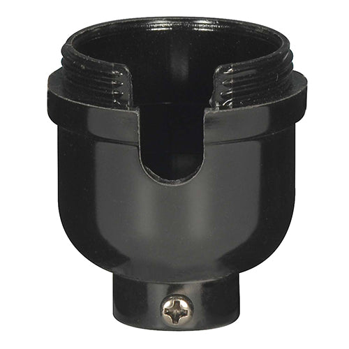 Satco 80-2135, 1/8 IP Cap Only, Phenolic, 1/2 Uno Thread, With Set Screw, For Turn Knob And Pull Chain With Plastic Bushing, 10 Packs
